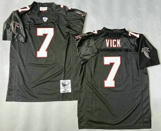 Atlanta Falcons #7 Michael Vick Black 2003 Throwback Jersey