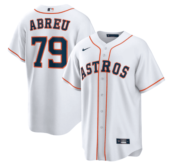 Houston Astros #79 Jos¨¦ Abreu White Cool Base Stitched Jersey