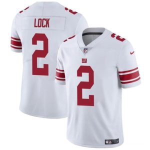 New York Giants #2 Drew Lock White Vapor Untouchable Limited Stitched Jersey