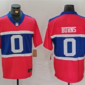 New York Giants #0 Brian Burns Century Red Alternate Vapor F.U.S.E. Limited Stitched Jersey