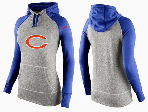 Nike Chicago Bears Performance Hoodie Grey Blue