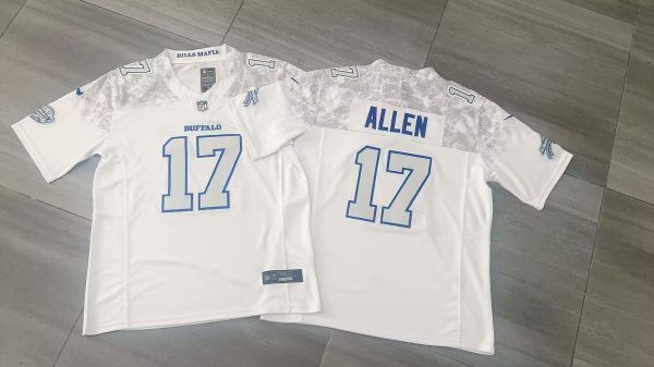 Buffalo Bills #17 Josh Allen White 2025 F.U.S.E. ¡°Rivalries¡± Vapor Limited Football Stitched Jersey