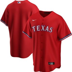 Texas Rangers Blank Red Stitched Jersey