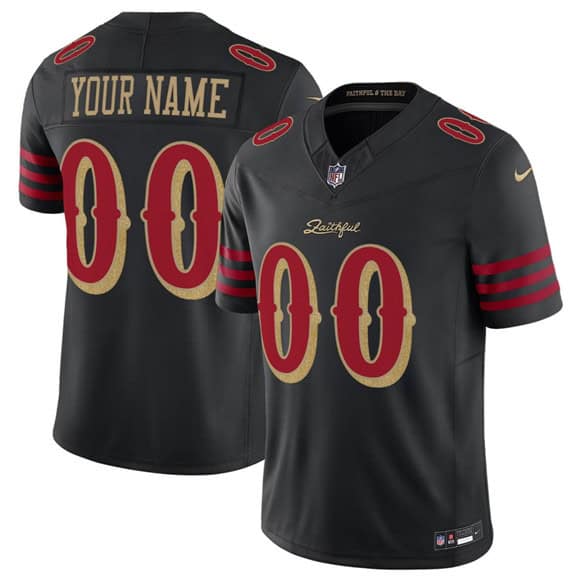 San Francisco 49ers Custom Black 2025 F.U.S.E. ¡°Rivalries¡± Vapor Limited Stitched Jersey