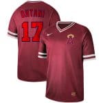 Los Angeles Angels #17 Shohei Ohtani Red Cooperstown Collection Legend Stitched Jersey