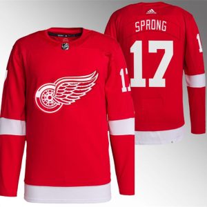 Detroit Red Wings #17 Daniel Sprong Red Stitched Jersey