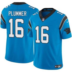 Carolina Panthers #16 Jack Plummer Blue 2024 F.U.S.E. Vapor Limited Football Stitched Jersey