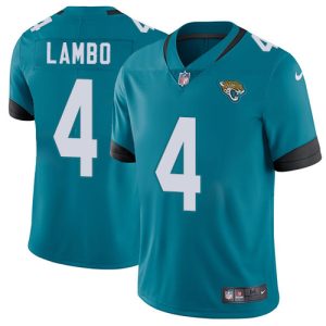 Jacksonville Jaguars #4 Josh Lambo Teal Vapor Untouchable Limited Stitched Jersey
