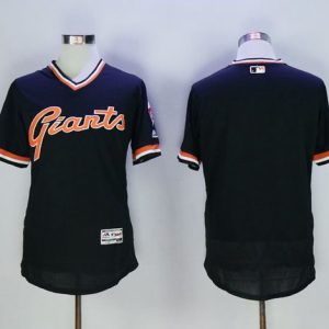 Giants Blank Black Flexbase Authentic Collection Cooperstown Stitched Jerseys