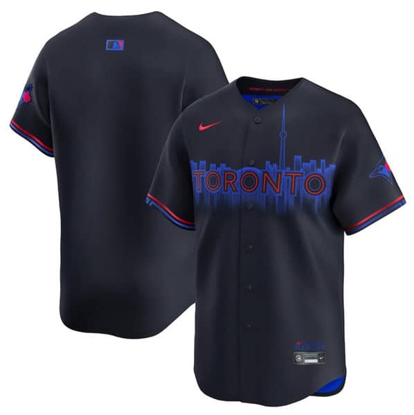Toronto Blue Jays Blank Black 2024 City Connect Limited Stitched Jersey