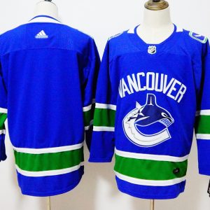 Vancouver Canucks Blue Stitched Adidas Jersey