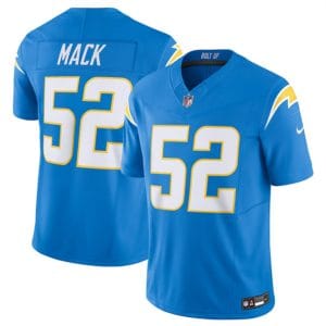 Los Angeles Chargers #52 Khalil Mack Blue 2023 F.U.S.E. Vapor Untouchable Limited Stitched Jersey