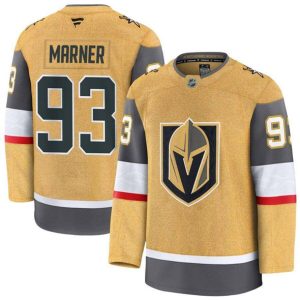 Vegas Golden Knights #93 Mitchell Marner Gold 2024-25 Home Stitched Jersey