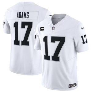 Las Vegas Raiders #17 Davante Adams White 2023 F.U.S.E With C Patch Vapor Untouchable Stitched Jersey