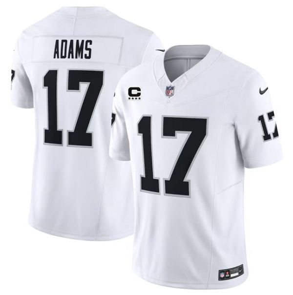 Las Vegas Raiders #17 Davante Adams White 2023 F.U.S.E With C Patch Vapor Untouchable Stitched Jersey