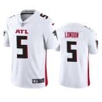 Atlanta Falcons #5 Drake London White Vapor Untouchable Limited Stitched Jersey