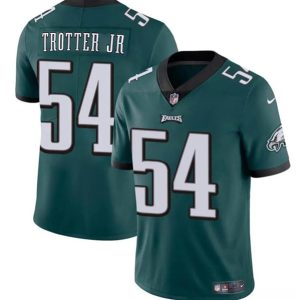 Philadelphia Eagles #54 Jeremiah Trotter Jr Green 2024 Draft Vapor Untouchable Limited Stitched Jersey