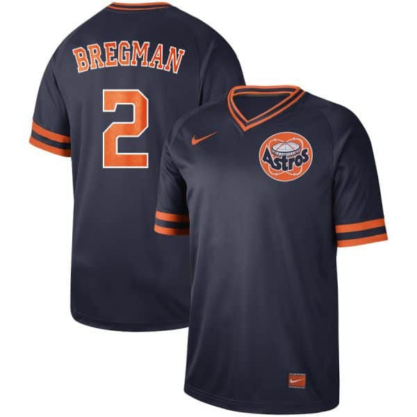 Houston Astros #2 Alex Bregman Navy Cooperstown Collection Legend Stitched Jersey
