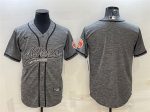 San Francisco 49ers Blank Gray With Patch Cool Base Stitched Jersey