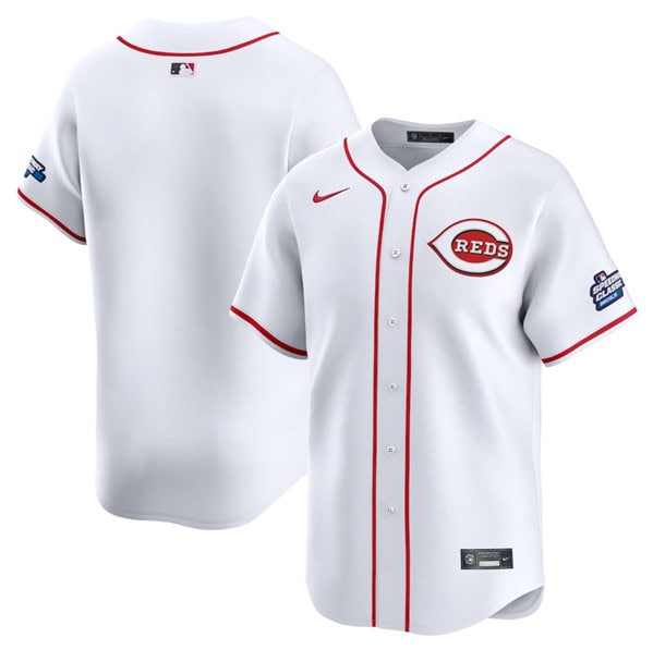 Cincinnati Reds Blank White 2025 Speedway Classic Home Limited Stitched Jersey
