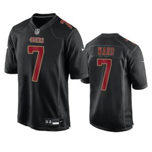 San Francisco 49ers #7 Charvarius Ward Black Fashion Limited Stitched Game Jersey