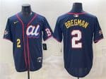 American League #2 Alex Bregman Navy 2025 All-Star Edition Limited Stitched Jersey