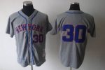 Mitchell And Ness 1969 Mets #30 Nolan Ryan Grey Stitched Jersey