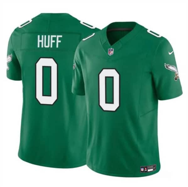 Philadelphia Eagles #0 Bryce Huff Kelly Green 2024 F.U.S.E. Vapor Untouchable Limited Stitched Jersey