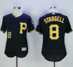 Pirates #8 Willie Stargell Black Flexbase Authentic Collection Stitched Jersey