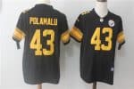 Pittsburgh Steelers #43 Troy Polamalu Black Limited Rush Stitched Nike Jersey