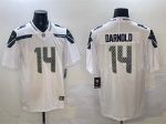 Seattle Seahawks #14 Sam Darnold White 2025 Vapor Limited Stitched Jersey