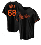 Baltimore Orioles #68 Lewin D¨ªaz Black Cool Base Stitched Jersey
