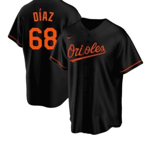 Baltimore Orioles #68 Lewin D¨ªaz Black Cool Base Stitched Jersey