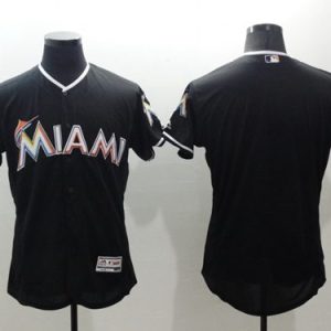 Marlins Blank Black Flexbase Authentic Collection Stitched Jersey
