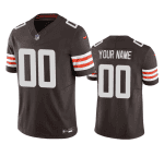 Cleveland Browns Custom Brown 2023 F.U.S.E. Vapor Untouchable Limited Stitched Jersey