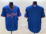 New York Mets Blank Royal 2025 Spring Training Stitched Jersey