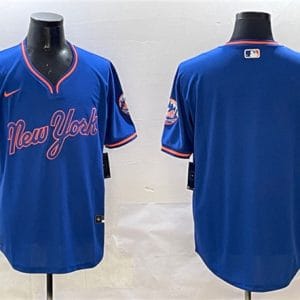 New York Mets Blank Royal 2025 Spring Training Stitched Jersey