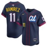 American League #11 Jos¨¦ Ram¨ªrez Navy 2025 All-Star Edition Limited Stitched Jersey