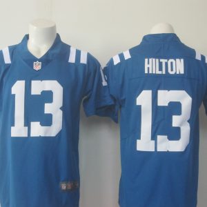 Colts #13 T.Y. Hilton Blue Limited Rush Stitched Nike Jersey