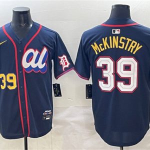 American League #39 Zach McKinstry Navy 2025 All-Star Edition Limited Stitched Jersey