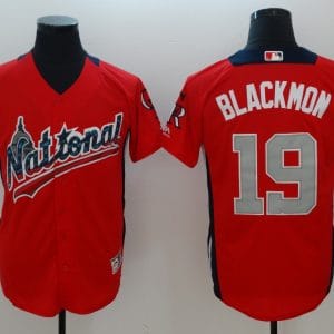 National League #19 Charlie Blackmon Red 2018 All-Star Game Home Run Derby Jersey