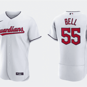 Cleveland Guardians #55 Josh Bell White Flex Base Stitched Jersey