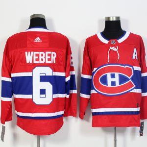 Montreal Canadiens #6 Shea Weber Red Stitched Adidas Jersey