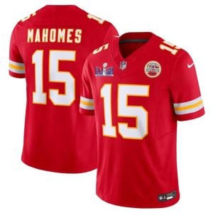 Kansas City Chiefs #15 Patrick Mahomes Red F.U.S.E. Super Bowl LVIII Patch Vapor Untouchable Limited Stitched Jersey