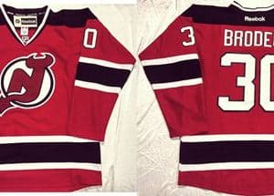 Devils #30 Martin Brodeur Stitched Red Jersey