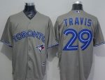 Blue Jays #29 Devon Travis Grey New Cool Base Stitched Jersey