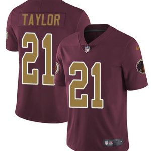 Washington Football Team #21 Sean Taylor Red Color Rush Limited Stitched Jersey