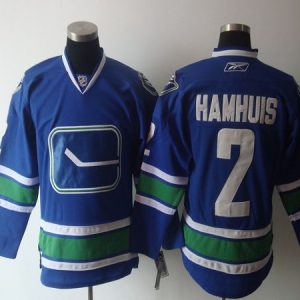 Canucks #2 Hamhuis Blue Third Stitched Jersey