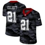 Dallas Cowboys #21 Ezekiel Elliott 2020 Camo Limited Stitched Jersey