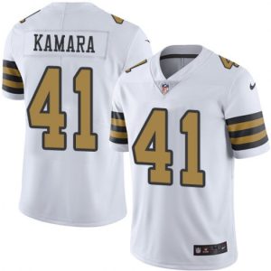 New Orleans Saints #41 Alvin Kamara White Color Rush Limited Stitched Jersey